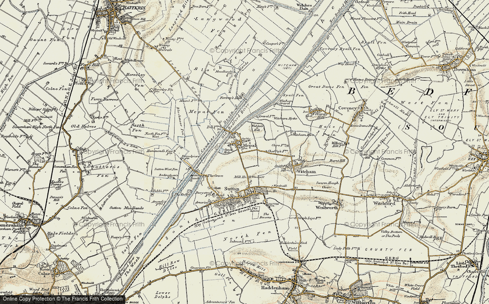 Old Map of Mepal, 1901 in 1901