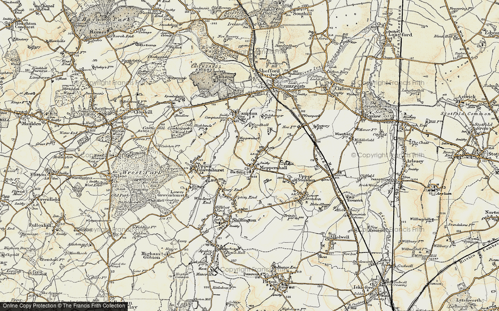 Old Map of Meppershall, 1898-1901 in 1898-1901