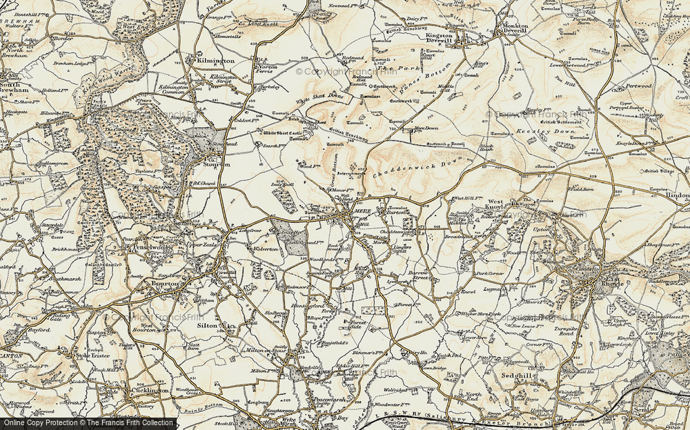 Old Map of Mere, 1897-1899 in 1897-1899