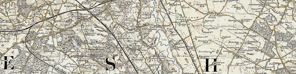 Old map of Mere Heath in 1902-1903