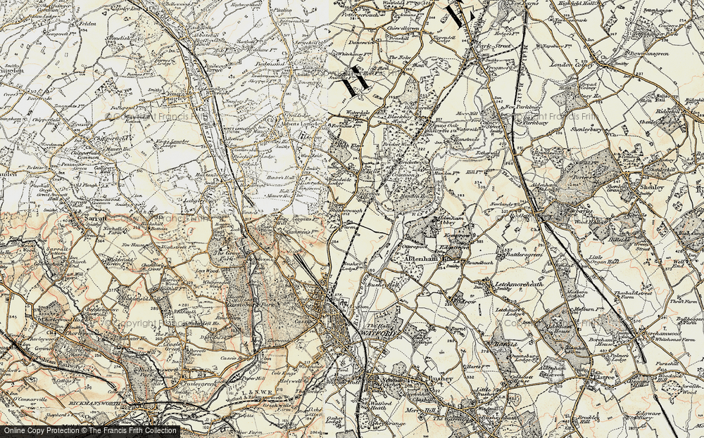 Old Map of Meriden, 1897-1898 in 1897-1898