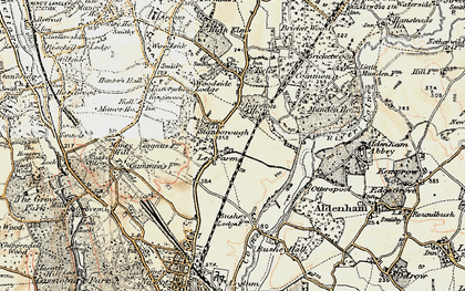 Old map of Meriden in 1897-1898