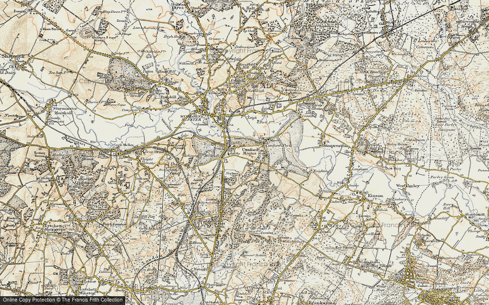 Old Map of Merley, 1897-1909 in 1897-1909