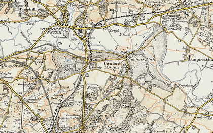 Old map of Merley in 1897-1909