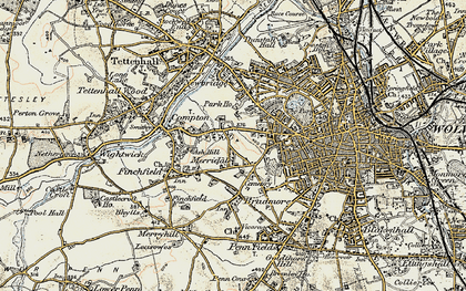 Old map of Merridale in 1902