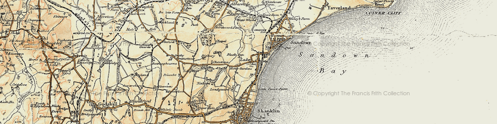 Old map of Merrie Gardens in 1899