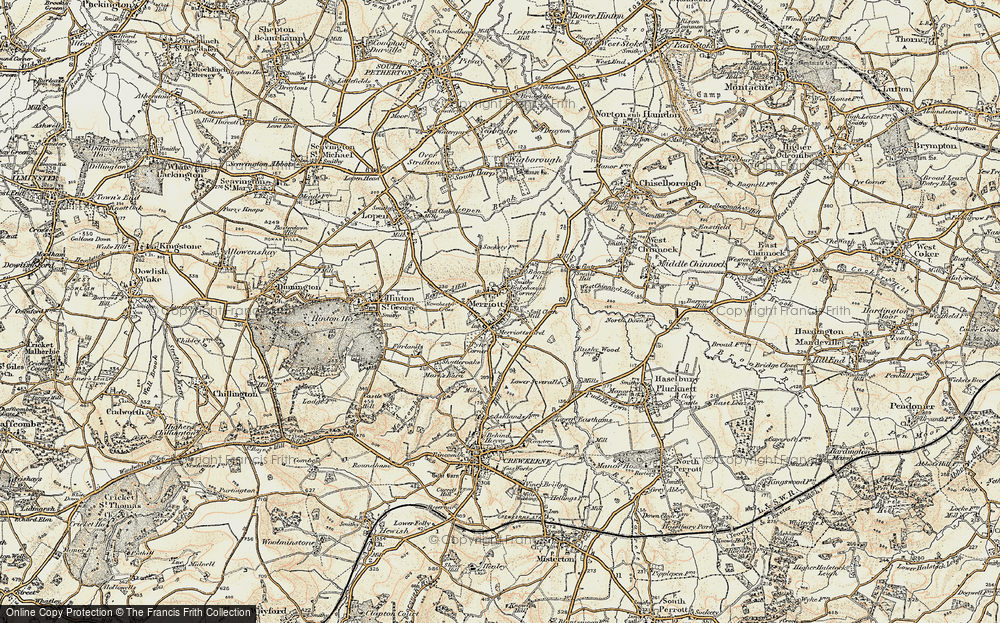 Old Map of Merriott, 1898-1899 in 1898-1899