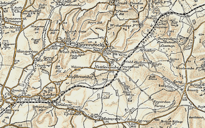 Old map of Merriott in 1899