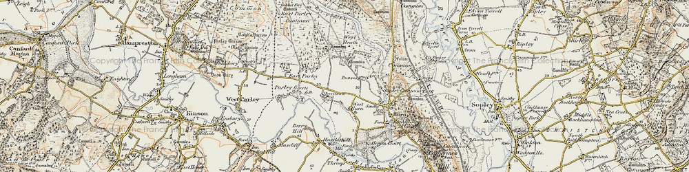 Old map of Merritown in 1897-1909