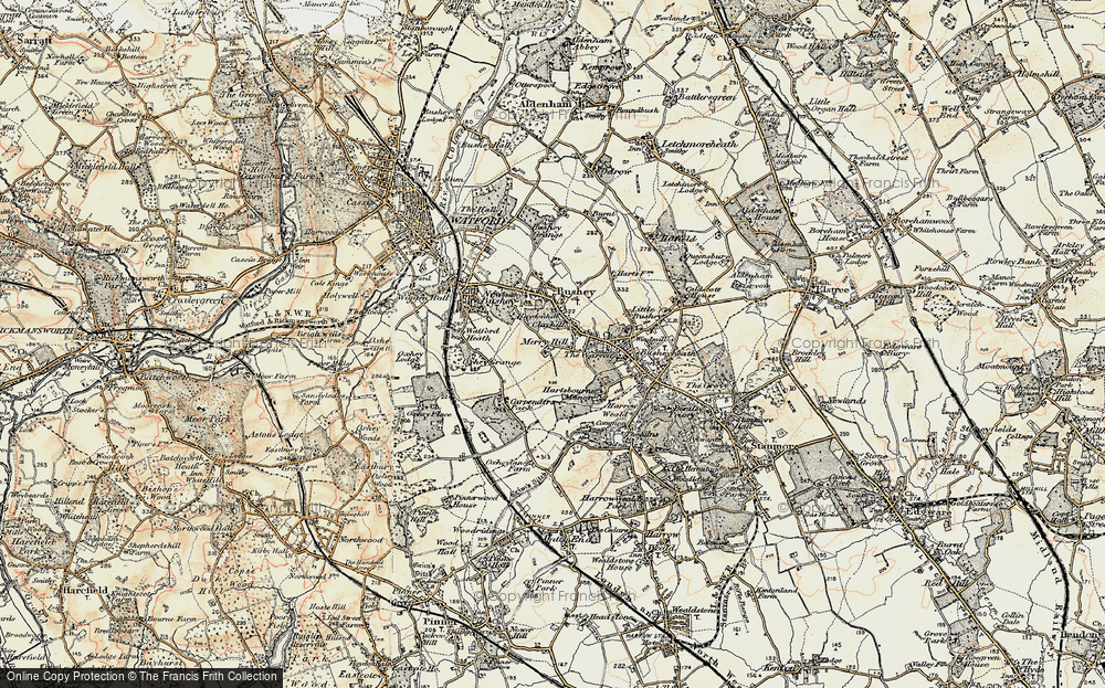 Old Map of Merry Hill, 1897-1898 in 1897-1898