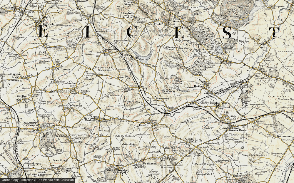 Old Map of Merry Lees, 1901-1903 in 1901-1903