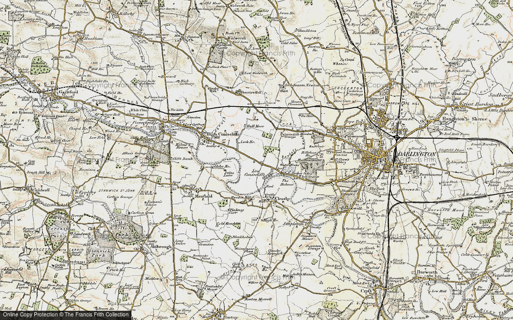 Old Map of Merrybent, 1903-1904 in 1903-1904