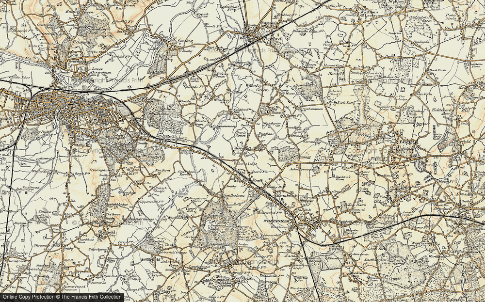 Old Map of Merryhill Green, 1897-1909 in 1897-1909