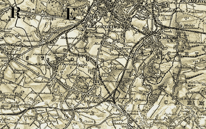Old map of Merrylee in 1904-1905