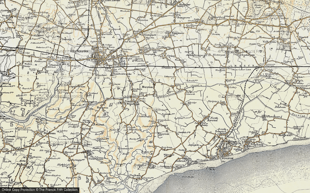 Old Map of Merston, 1897-1899 in 1897-1899