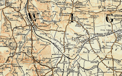 Old map of Merstone in 1899