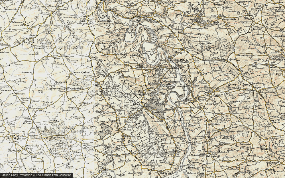 Old Map of Merton, 1899-1900 in 1899-1900