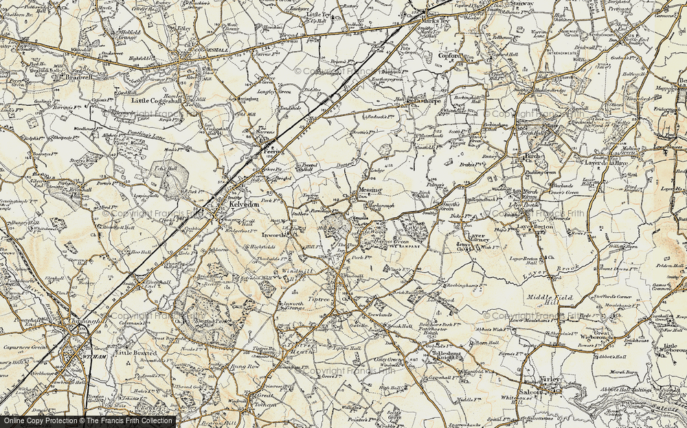 Old Map of Messing, 1898-1899 in 1898-1899