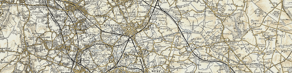 Old map of Mesty Croft in 1902