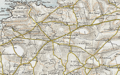 Old map of Mesur-y-dorth in 0-1912
