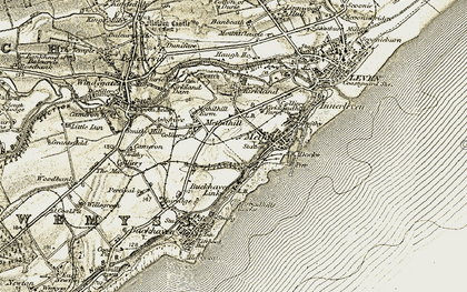 Old map of Methil in 1903-1908