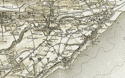 Old map of Methilhill in 1903-1908