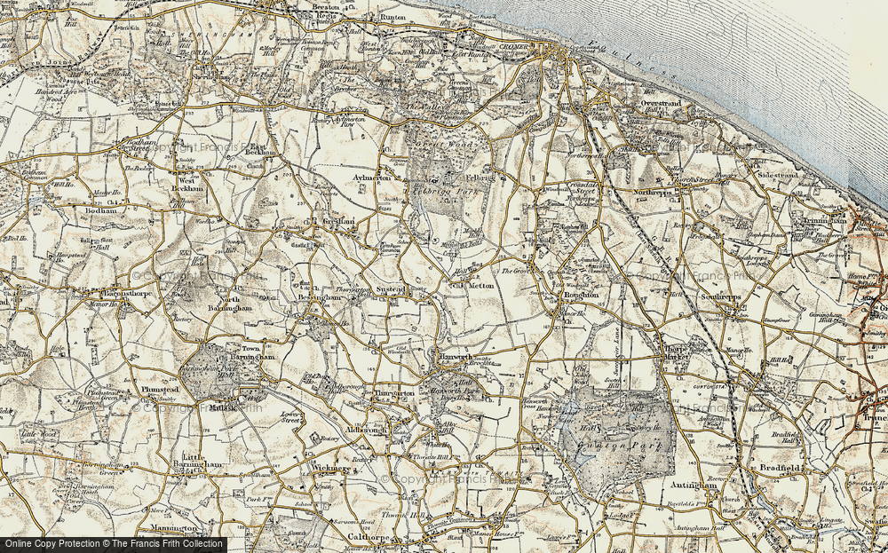 Old Map of Metton, 1901-1902 in 1901-1902