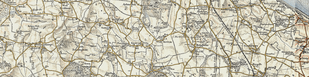 Old map of Metton in 1901-1902