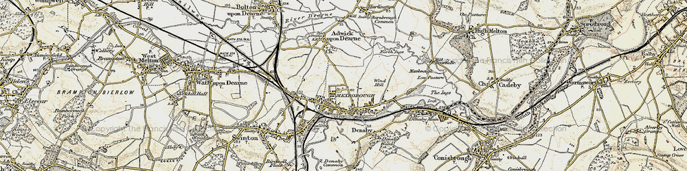 Old map of Mexborough in 1903