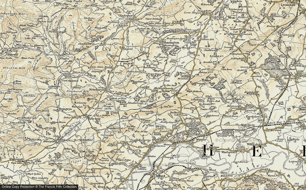 Old Map of Michaelchurch-on-Arrow, 1900-1902 in 1900-1902