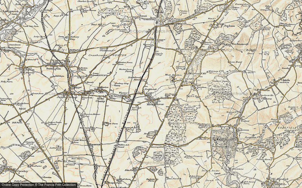 Old Map of Micheldever, 1897-1900 in 1897-1900