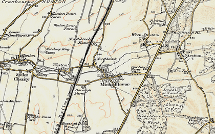 Old map of Micheldever in 1897-1900