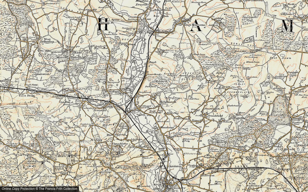 Old Map of Michelmersh, 1897-1900 in 1897-1900
