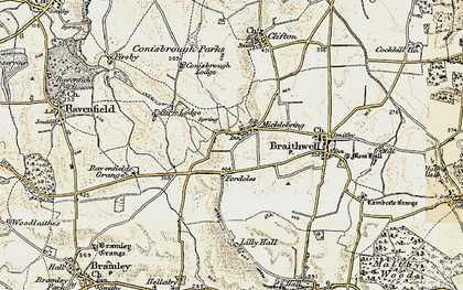 Old map of Micklebring in 1903