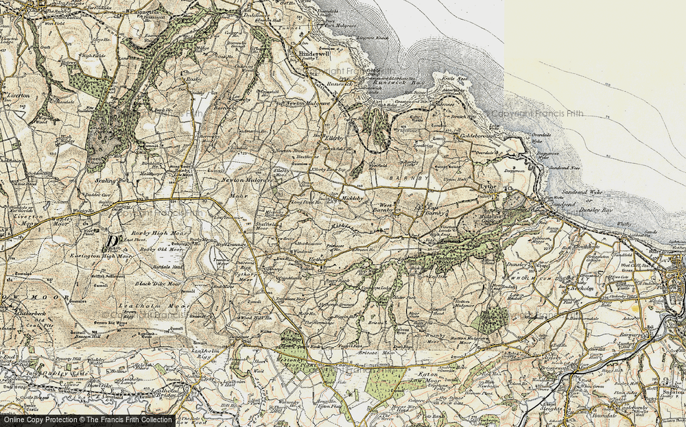 Old Map of Mickleby, 1903-1904 in 1903-1904