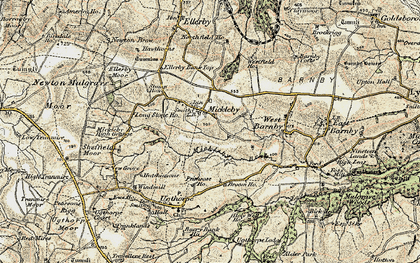 Old map of Mickleby in 1903-1904