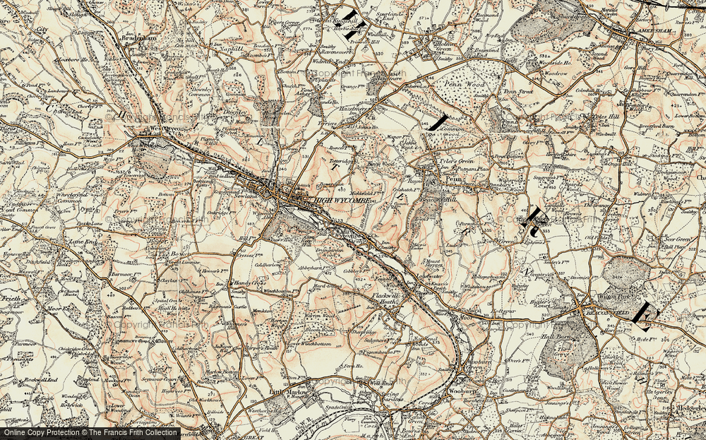 Old Map of Micklefield, 1897-1898 in 1897-1898