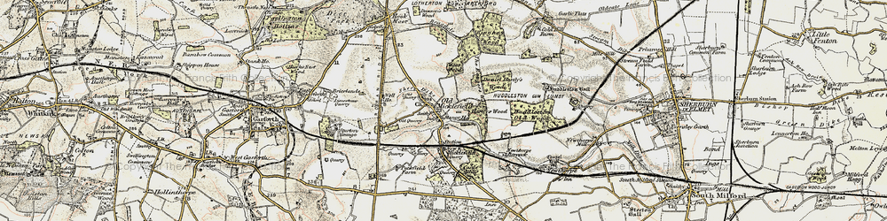 Old map of Micklefield in 1903