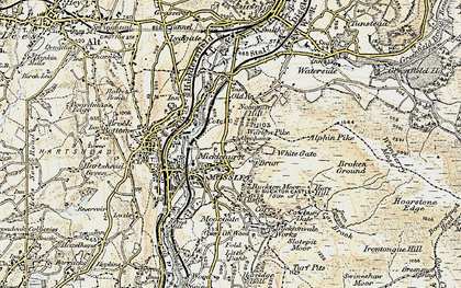 Old map of Abraham's Chair in 1903