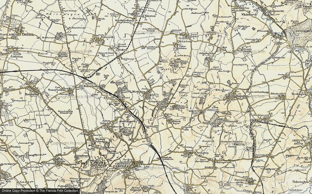 Old Map of Mickleton, 1899-1901 in 1899-1901