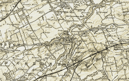 Old map of Bridge End in 1904