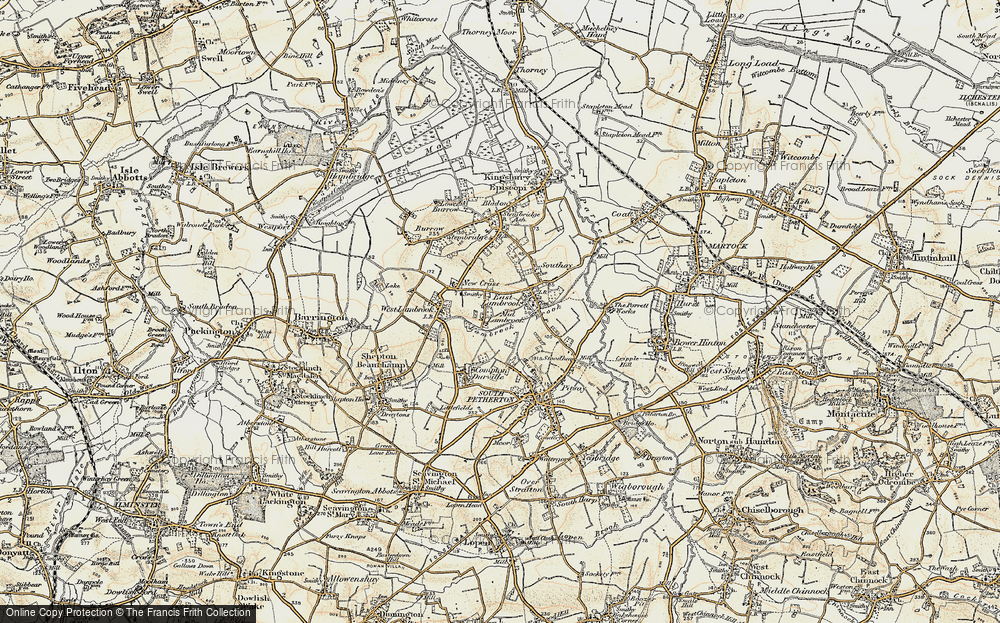 Old Map of Mid Lambrook, 1898-1900 in 1898-1900