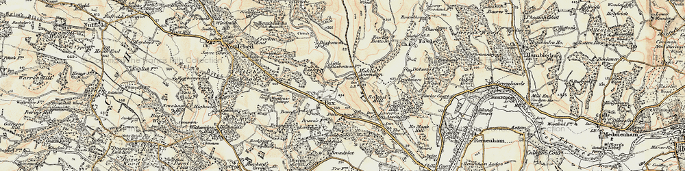 Old map of Middle Assendon in 1897-1909