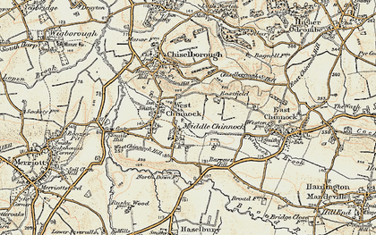 Old map of Middle Chinnock in 1898-1899