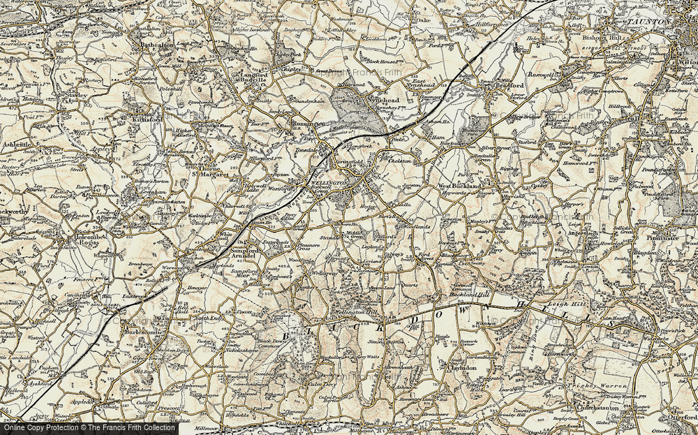Old Map of Middle Green, 1898-1900 in 1898-1900
