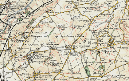 Old map of Middle Herrington in 1901-1904
