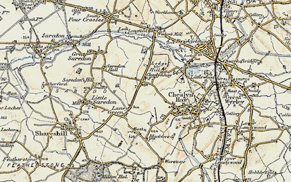 Old map of Middle Hill in 1902