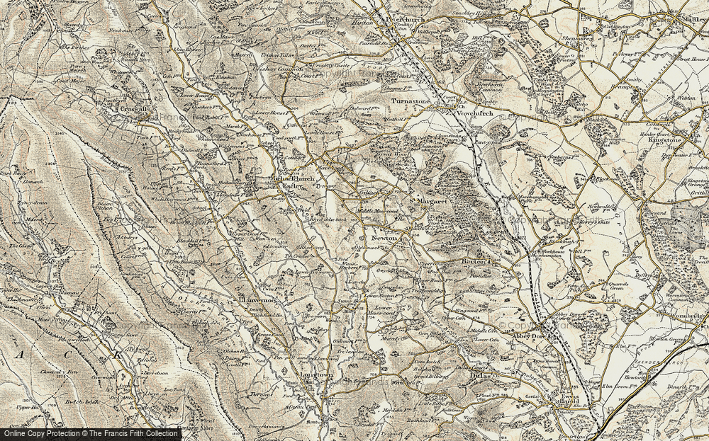 Old Map of Middle Maes-coed, 1900 in 1900