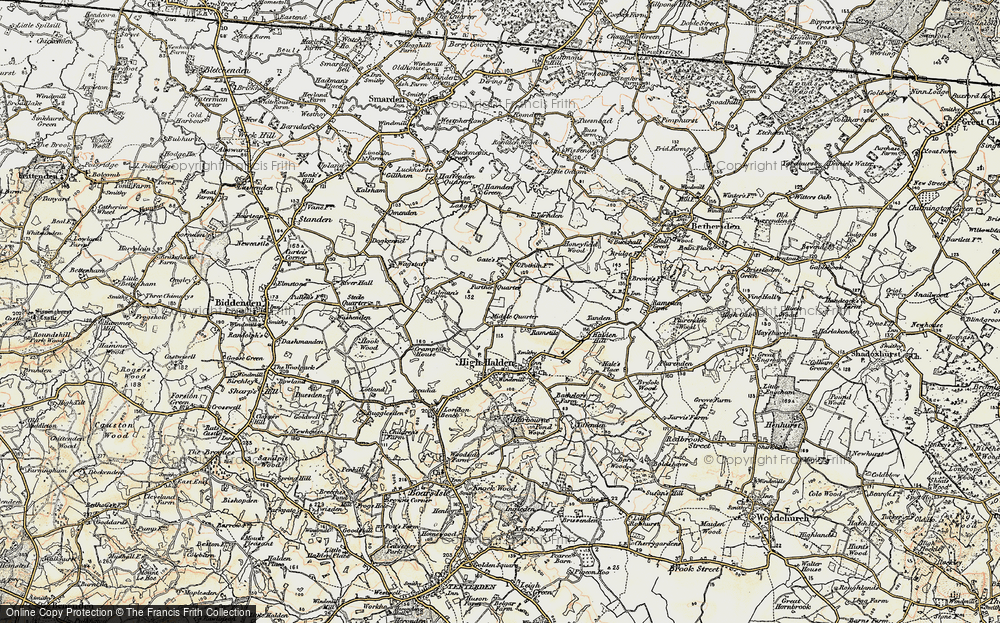 Old Map of Middle Quarter, 1897-1898 in 1897-1898