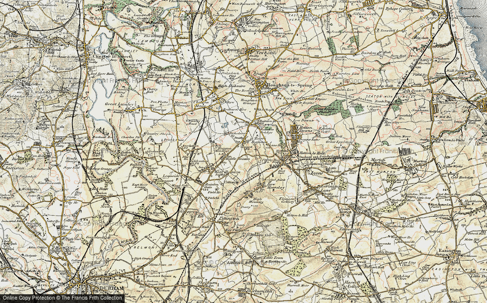 Old Map of Middle Rainton, 1901-1904 in 1901-1904